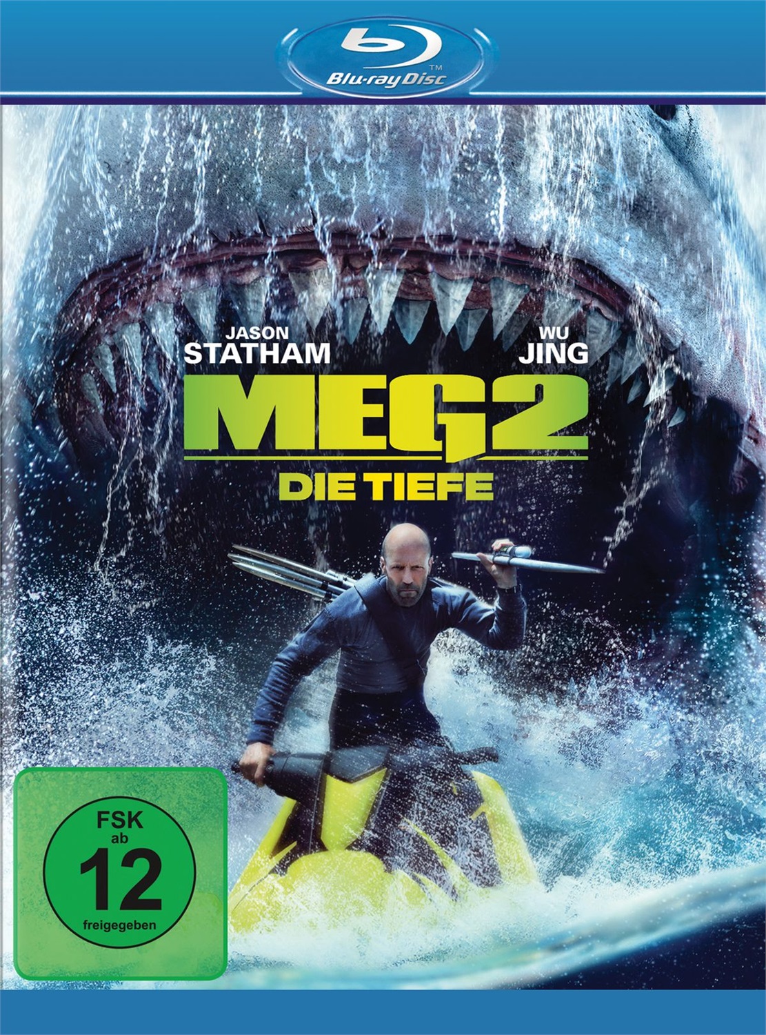 Warner Bros - Meg 2: Die Tiefe (Blu-ray) con Jason Statham, Jing Wu, Cliff Curtis, Sienna Guillory - Lingue: Ceco, Tedesco, Inglese, Polacco, Slovacco - Valutazione: PG-13