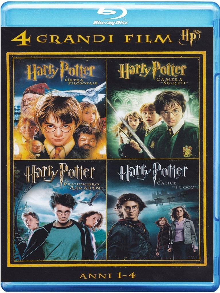 Warner Home Video Harry Potter - 4 Grandi Film Volume 1 (Anni 1-4) - 4 Blu-Ray