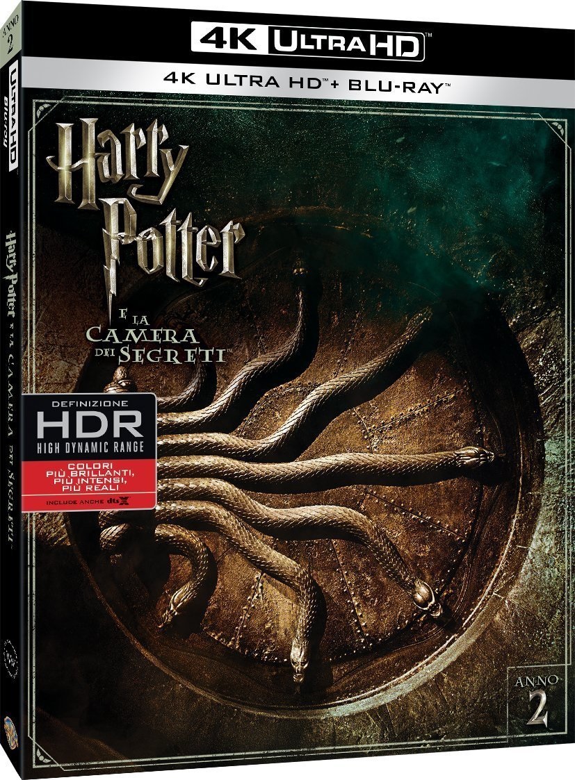 Warner Bros. Harry Potter e la Camera dei Segreti - 4K Ultra HD Blu-Ray - Fantasy/Fantastico - Valutazione G