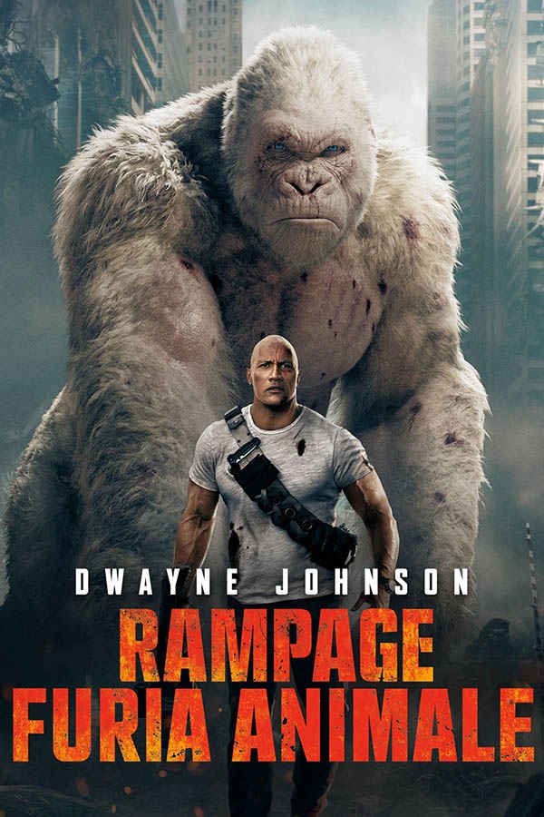 Warner Bros Rampage - Furia Animale (Blu-Ray) - Film di Brad Peyton con Dwayne Johnson, Naomie Harris e Malin Akerman - Azione, Full HD