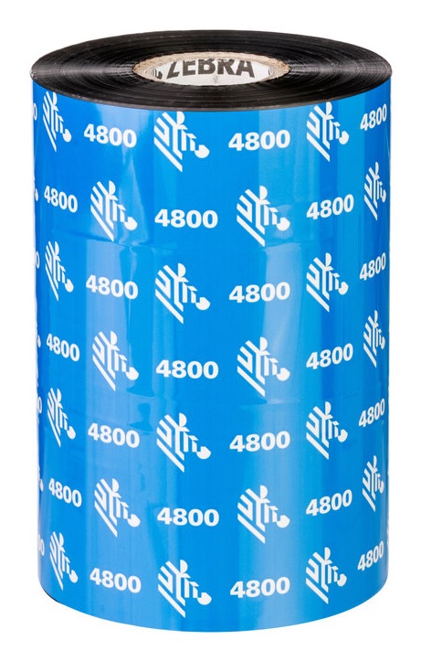Zebra Resin 4800 Nastro Termico in Resina 80mm x 450m per Stampanti