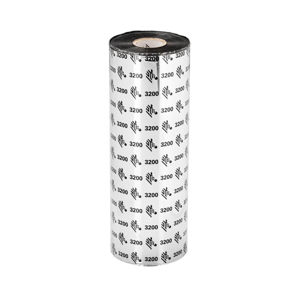 Zebra 3200 Wax-Resin Nastro Termico 156mm x 450m Nero per Stampante