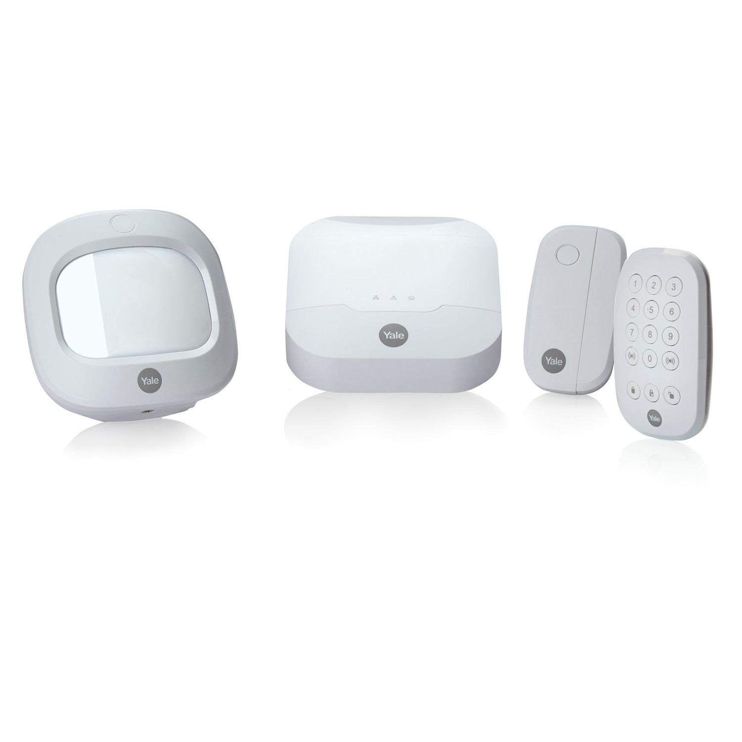 Yale IA-312 Allarme Smart Home SYNC Starter Kit con Tastierino Integrato e Integrazione Alexa, 3600 W, 220 V, Multicolore