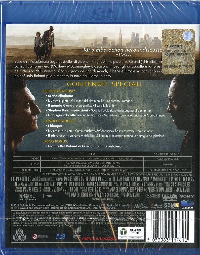 Universal Pictures La Torre Nera - Blu-Ray (Azione, Fantascienza) con Blu-Ray Bonus