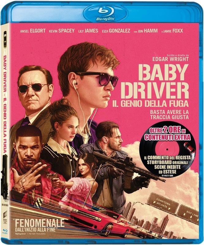 Sony Pictures Baby Driver - Il Genio Della Fuga (Blu-Ray, Azione, 2017) - Regia di Edgar Wright, con Ansel Elgort, Jamie Foxx e Kevin Spacey