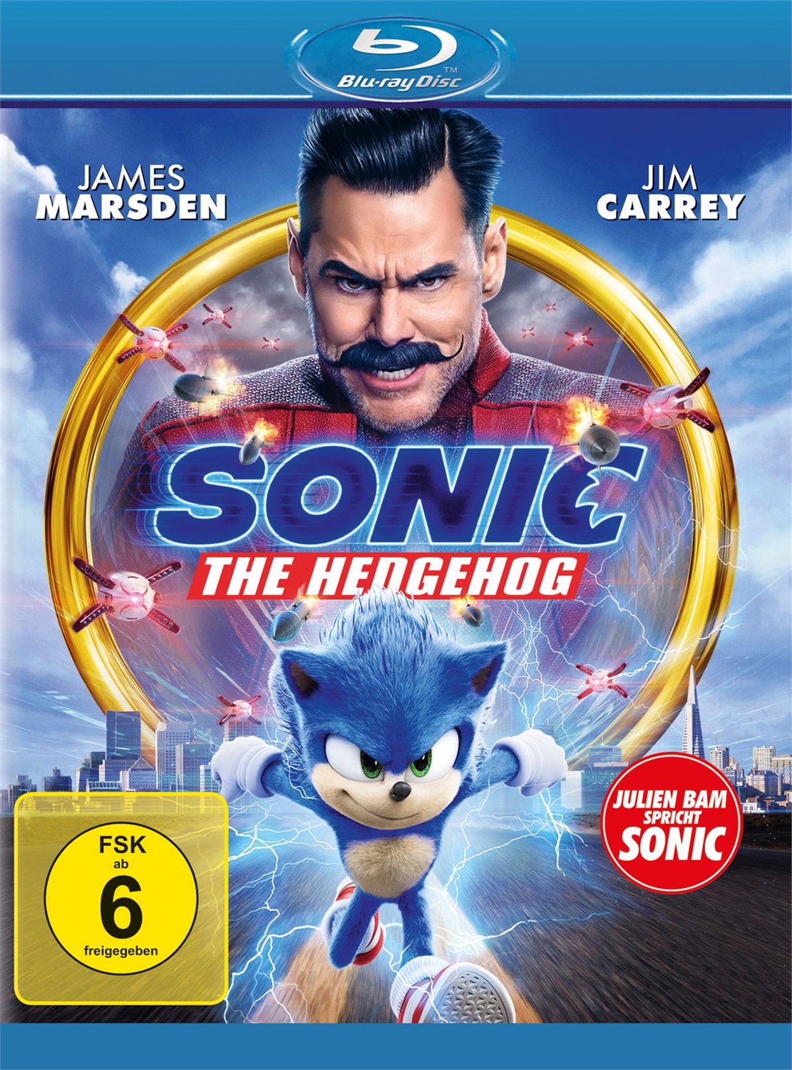 Paramount Pictures Sonic the Hedgehog - Blu-ray, PG, con Ben Schwartz e Jim Carrey