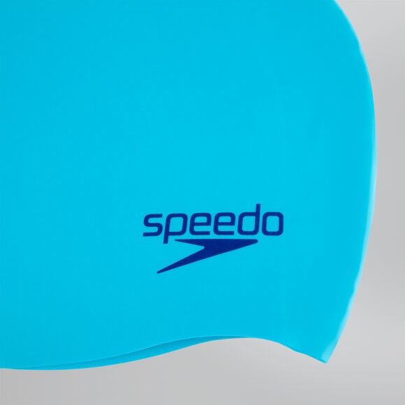 Speedo Cuffia da Nuoto in Silicone Modellato per Bambini, Blu, Taglia Unica, Design Ergonomico 3D