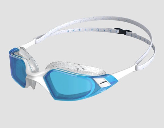 Speedo Aquapulse Pro Occhialini da Piscina Unisex Adulto - Pool/Bianco/Blu, Taglia Unica, Tecnologia 3D per Massima Impermeabilità