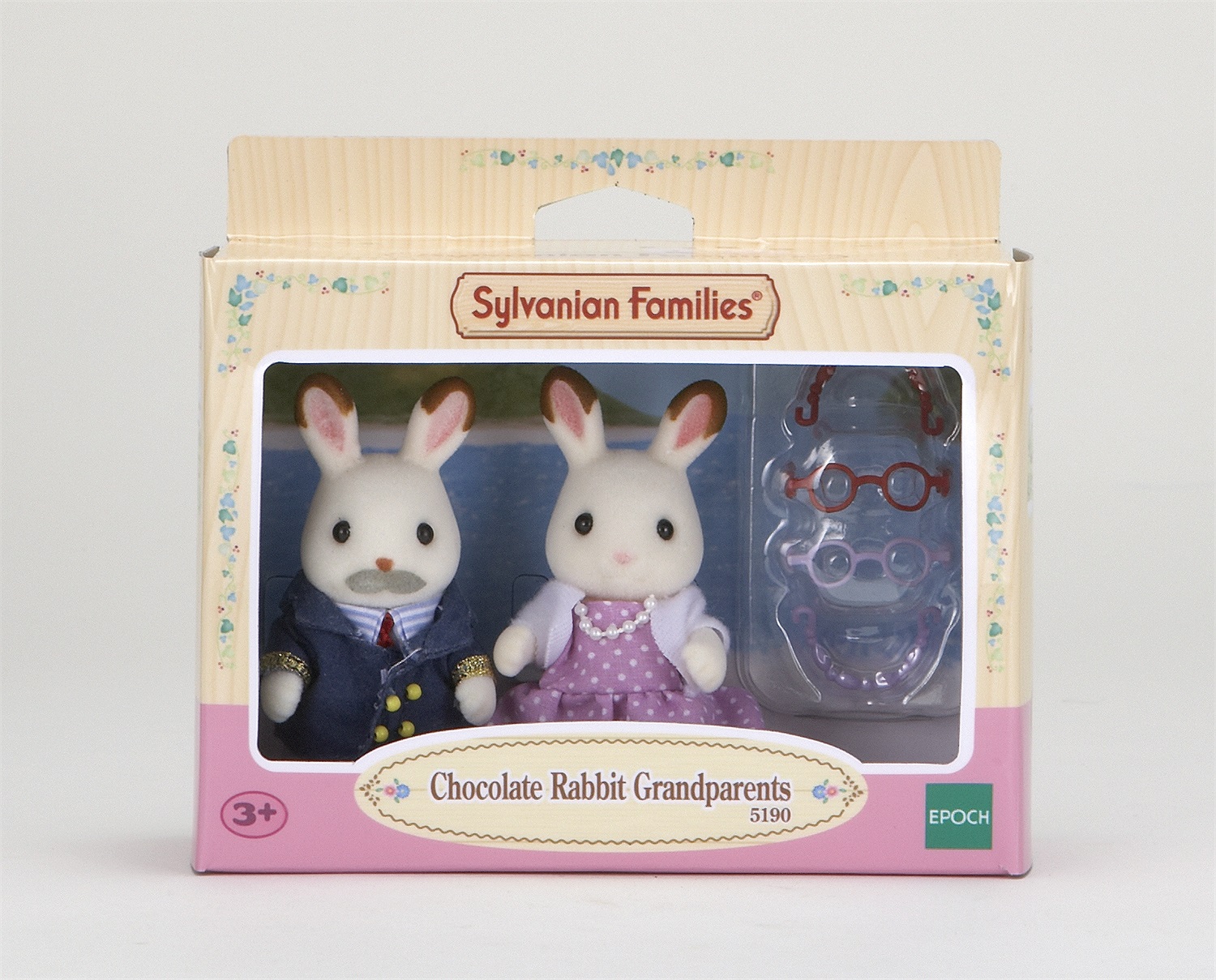 Sylvanian Families 5190 Nonni Coniglio Cioccolato - Action Figure con Nonno e Nonna, Hobby di Snorkeling e Feste, Ideale dai 4 Anni