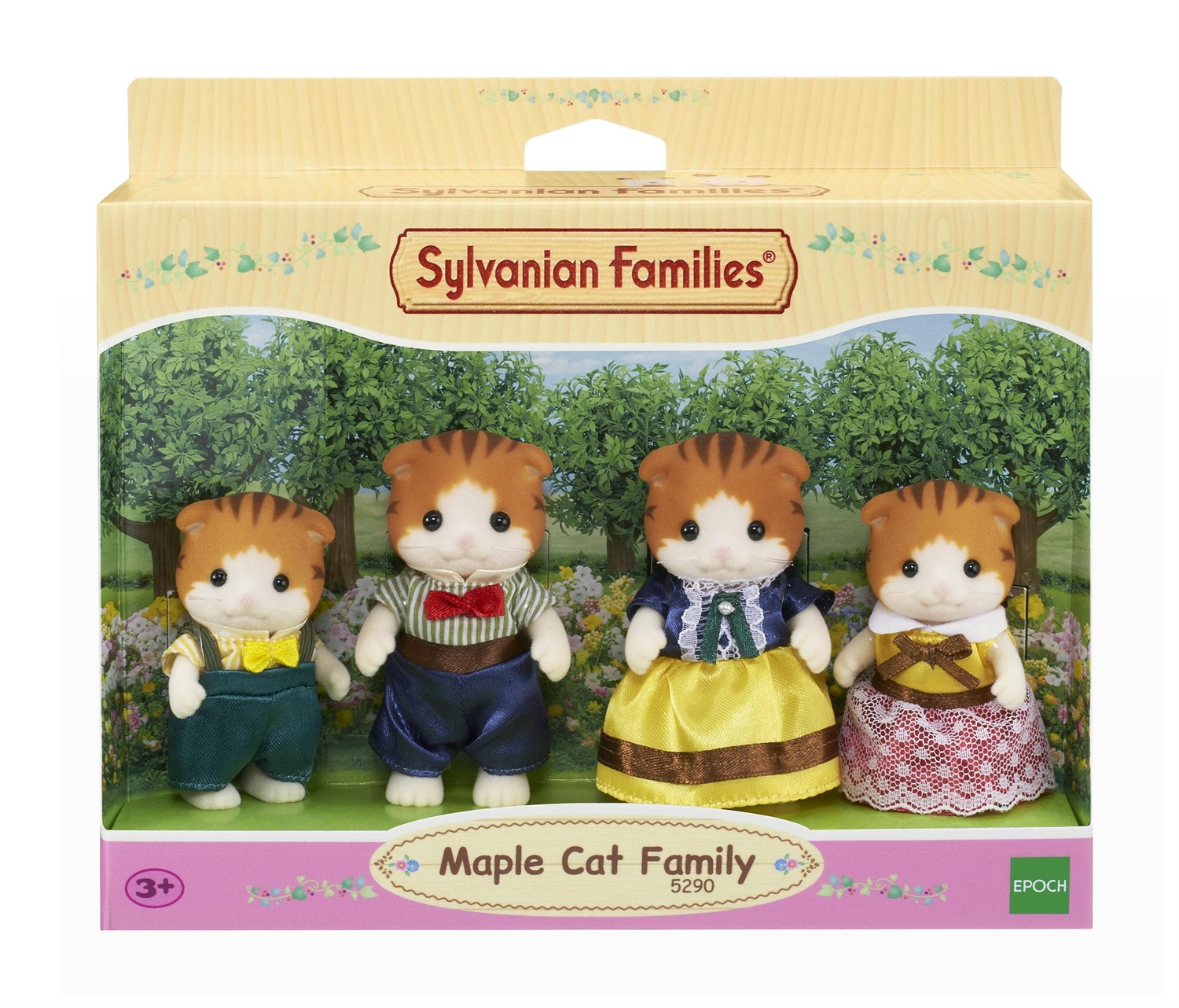 Sylvanian Families 5290 Famiglia Gatto Acero - Giocattolo per il Gioco di Ruolo Immaginativo