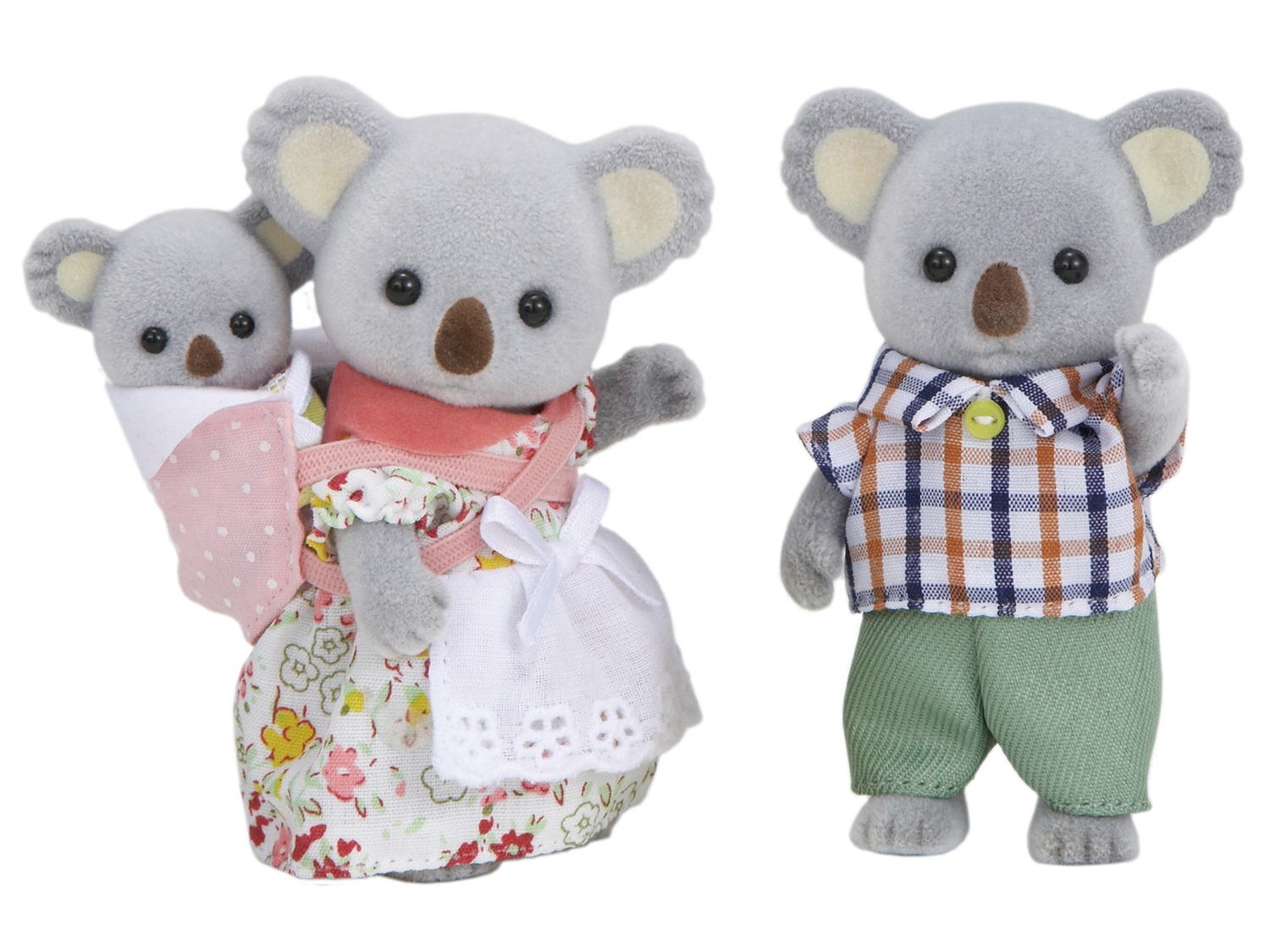 Sylvanian Families 5310 - Famiglia Koala con papà, mamma e bambino, morbidi e adorabili