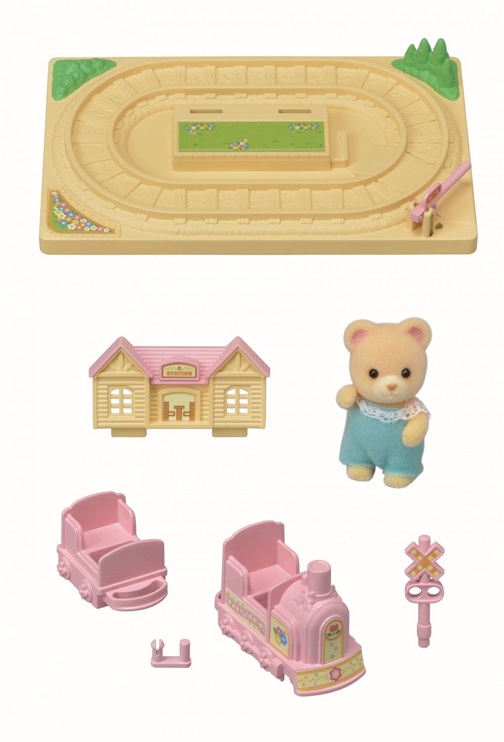 Sylvanian Families 5320 Trenino Choo-Choo - Set da Gioco con Piattaforma e Carrozze