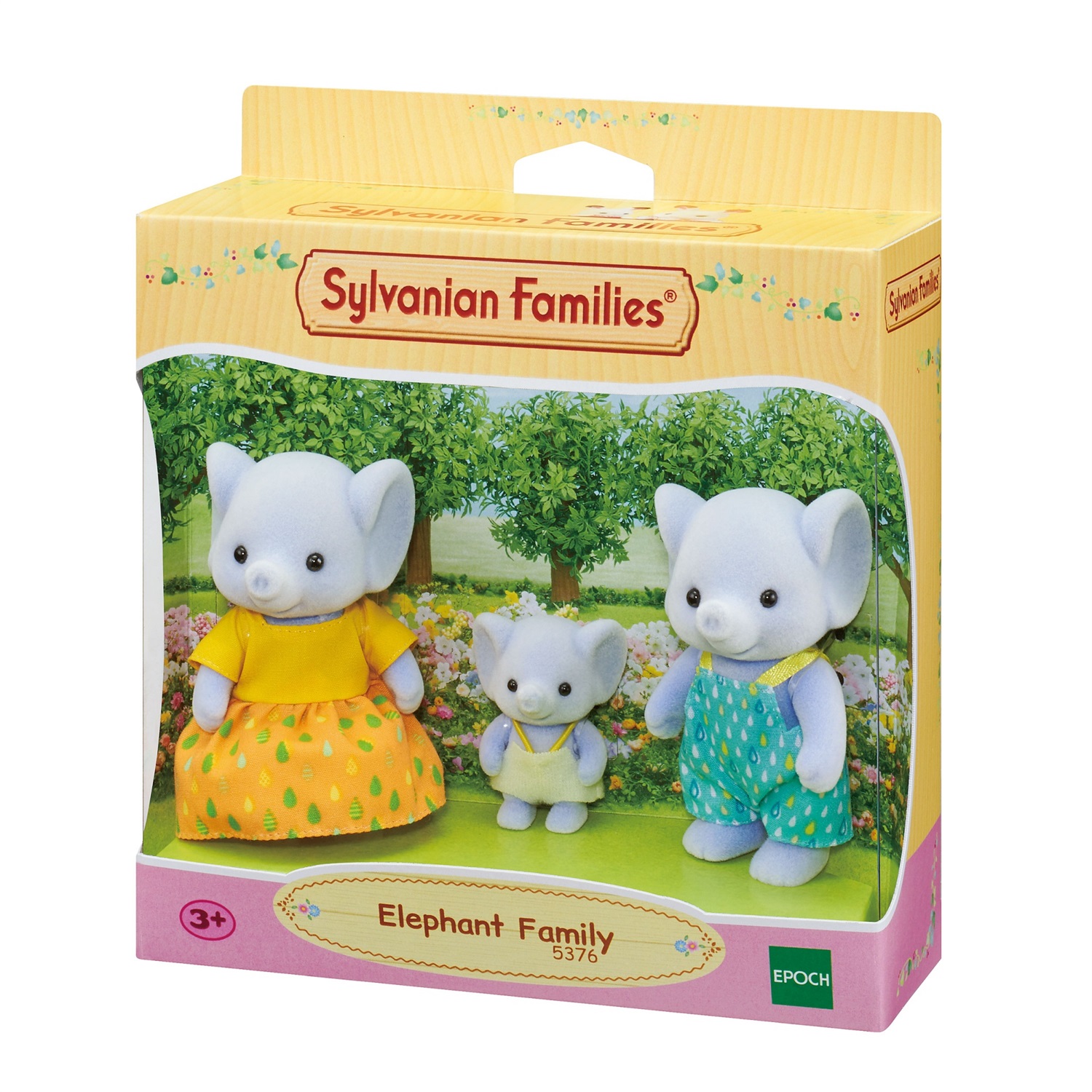 Sylvanian Families 5376 - Famiglia Elefante - Action Figure Giocattolo per Ragazzi e Collezionisti