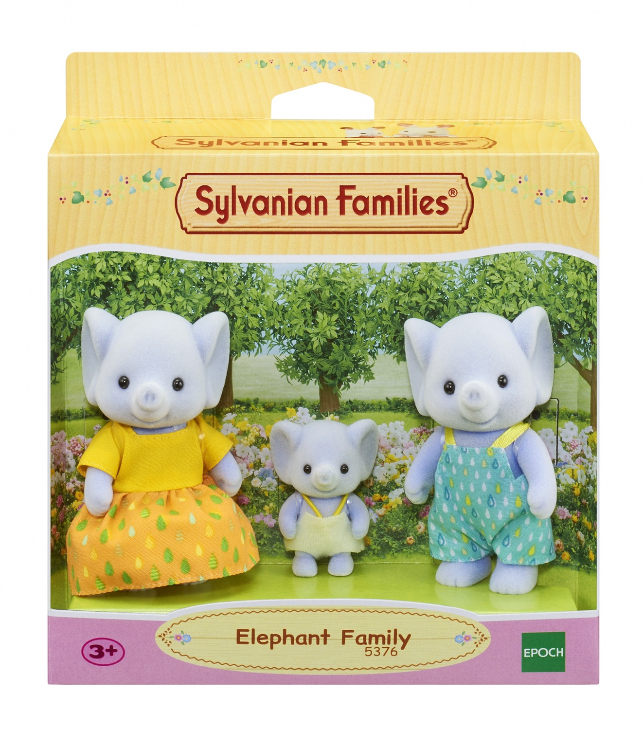 Sylvanian Families 5376 - Famiglia Elefante - Action Figure Giocattolo per Ragazzi e Collezionisti