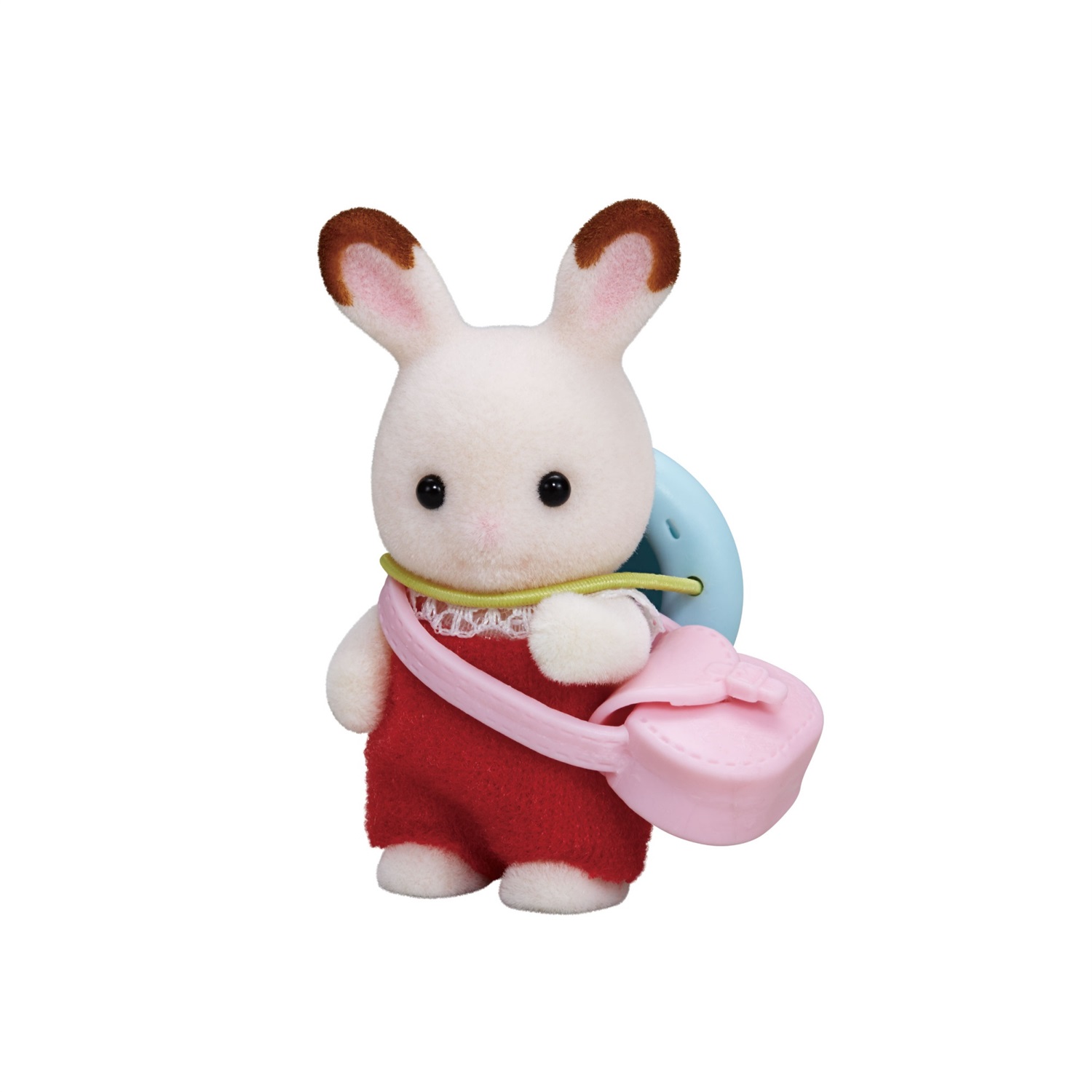 Sylvanian Families Bebè Coniglio Cioccolato 5405 con cappellino e tracolla