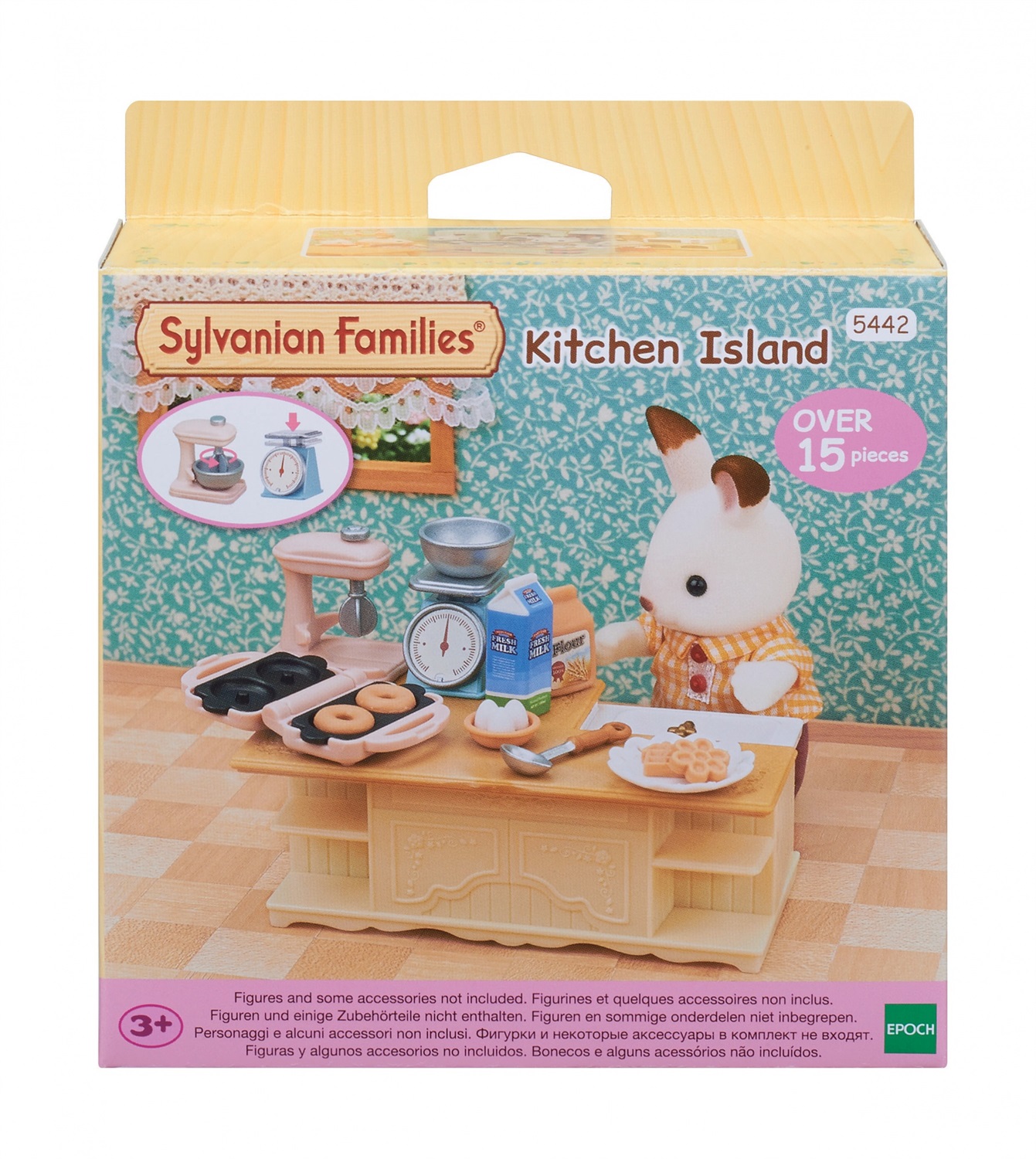 Sylvanian Families 5442 Mondo Cucina - Set Giocattolo con 15 Accessori da Cucina, Sviluppa Abilità Motorie