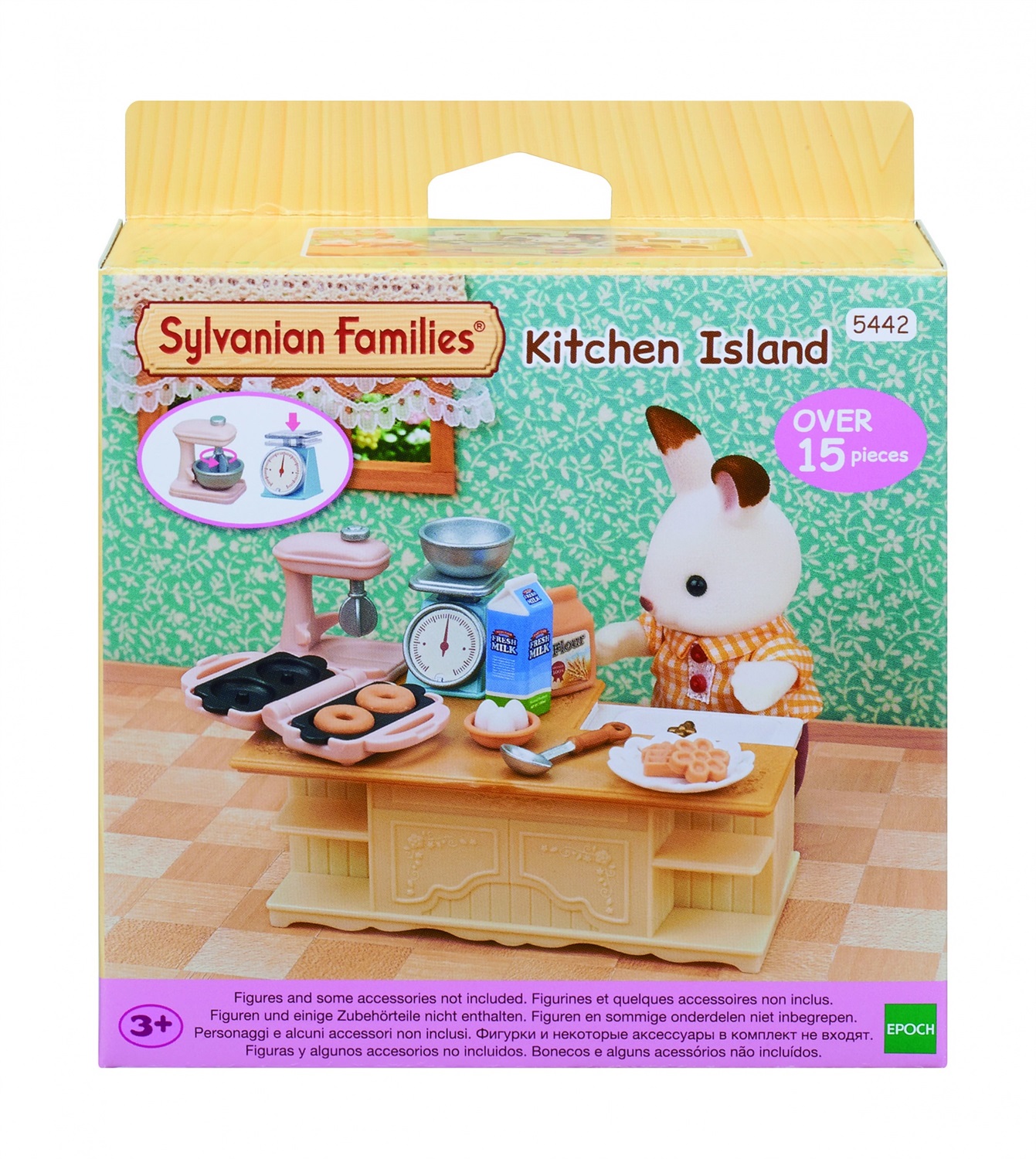 Sylvanian Families 5442 Mondo Cucina - Set Giocattolo con 15 Accessori da Cucina, Sviluppa Abilità Motorie