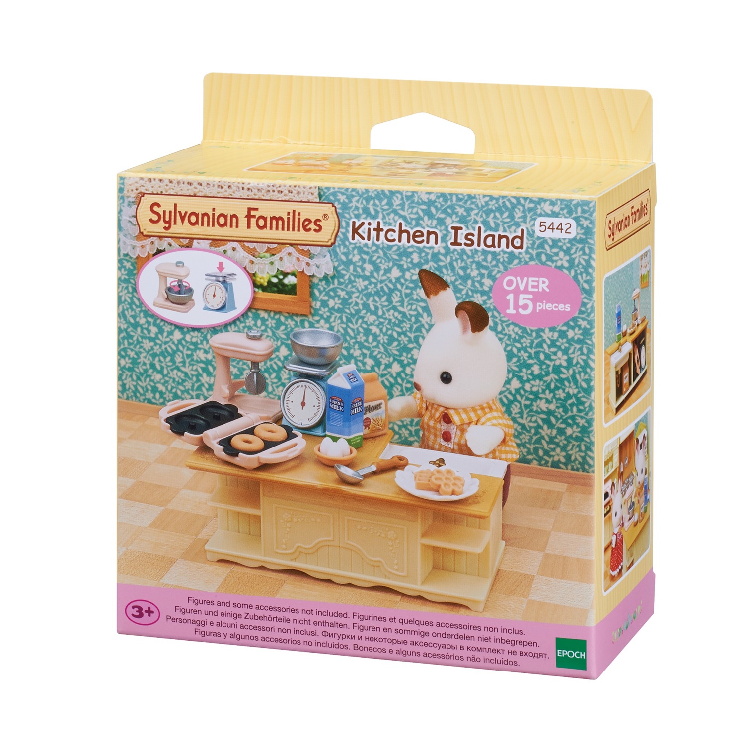 Sylvanian Families 5442 Mondo Cucina - Set Giocattolo con 15 Accessori da Cucina, Sviluppa Abilità Motorie