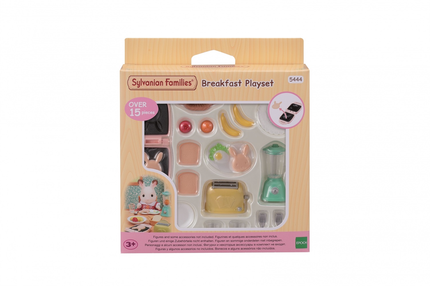 Sylvanian Families Set Prima Colazione con Accessori per Bambole - Macchinetta per Tost, Waffle, Mixer e Vasellame