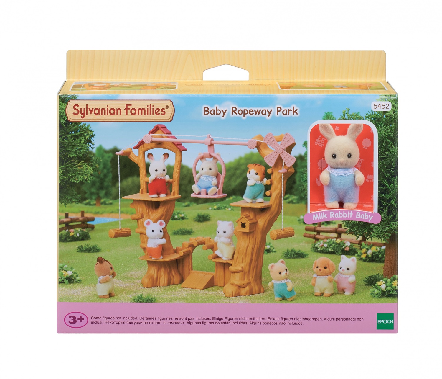 Sylvanian Families Funivia per Bambini con Personaggio Milk Rabbit Baby - Gioco Interattivo per Sviluppare Abilità Motorie