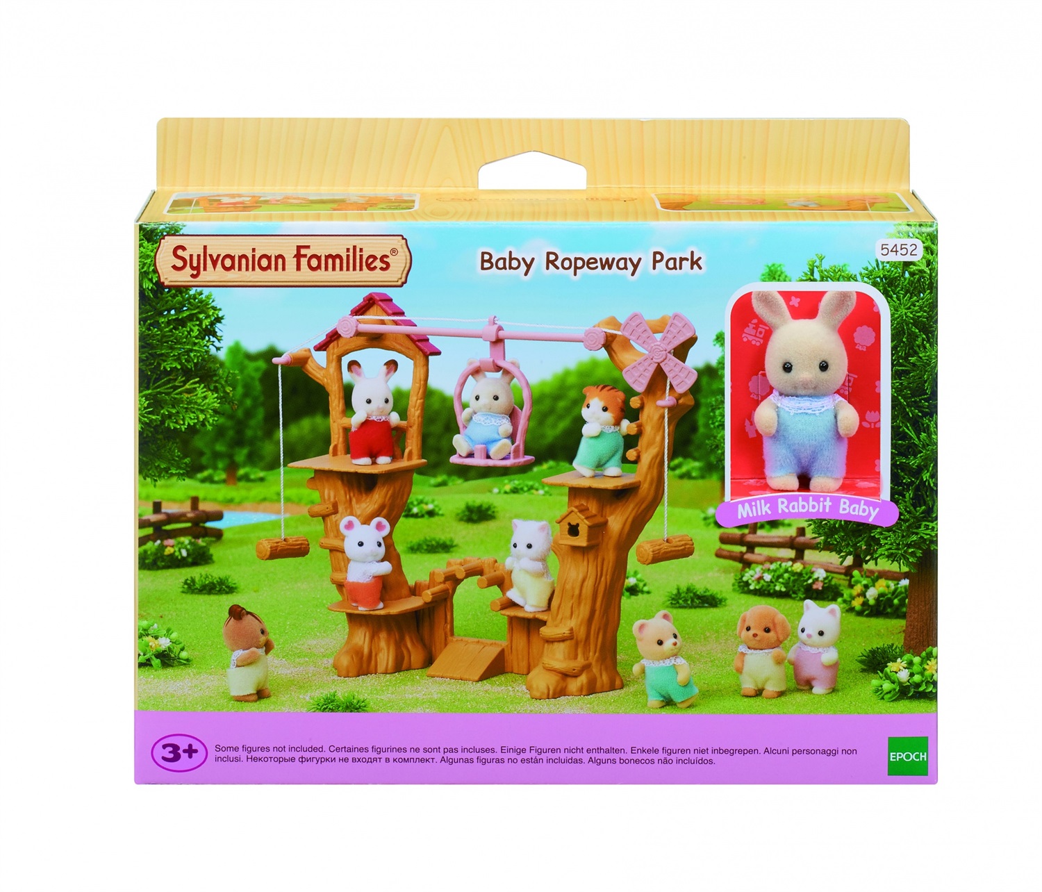 Sylvanian Families Funivia per Bambini con Personaggio Milk Rabbit Baby - Gioco Interattivo per Sviluppare Abilità Motorie