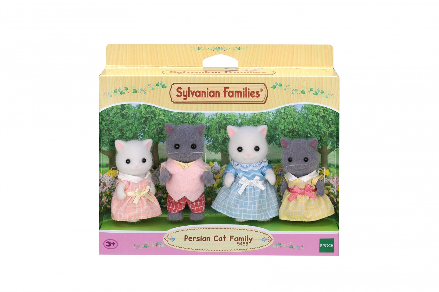 Sylvanian Families 5455 - Famiglia Gatto Persiano con Mamma, Papà, Figlio e Figlia