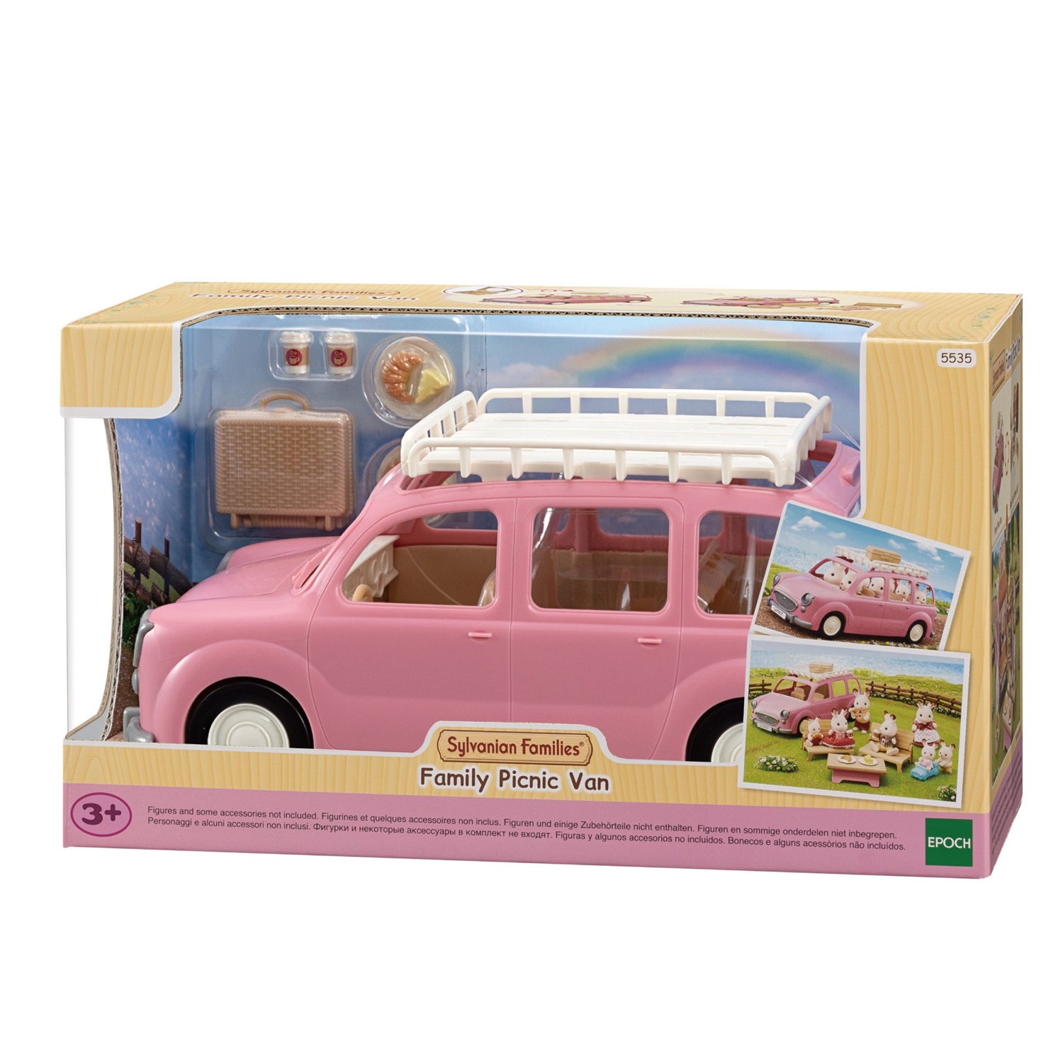 Sylvanian Families 5535 Furgoncino Pic Nic con Set da Pic-nic per Fino a 8 Figure