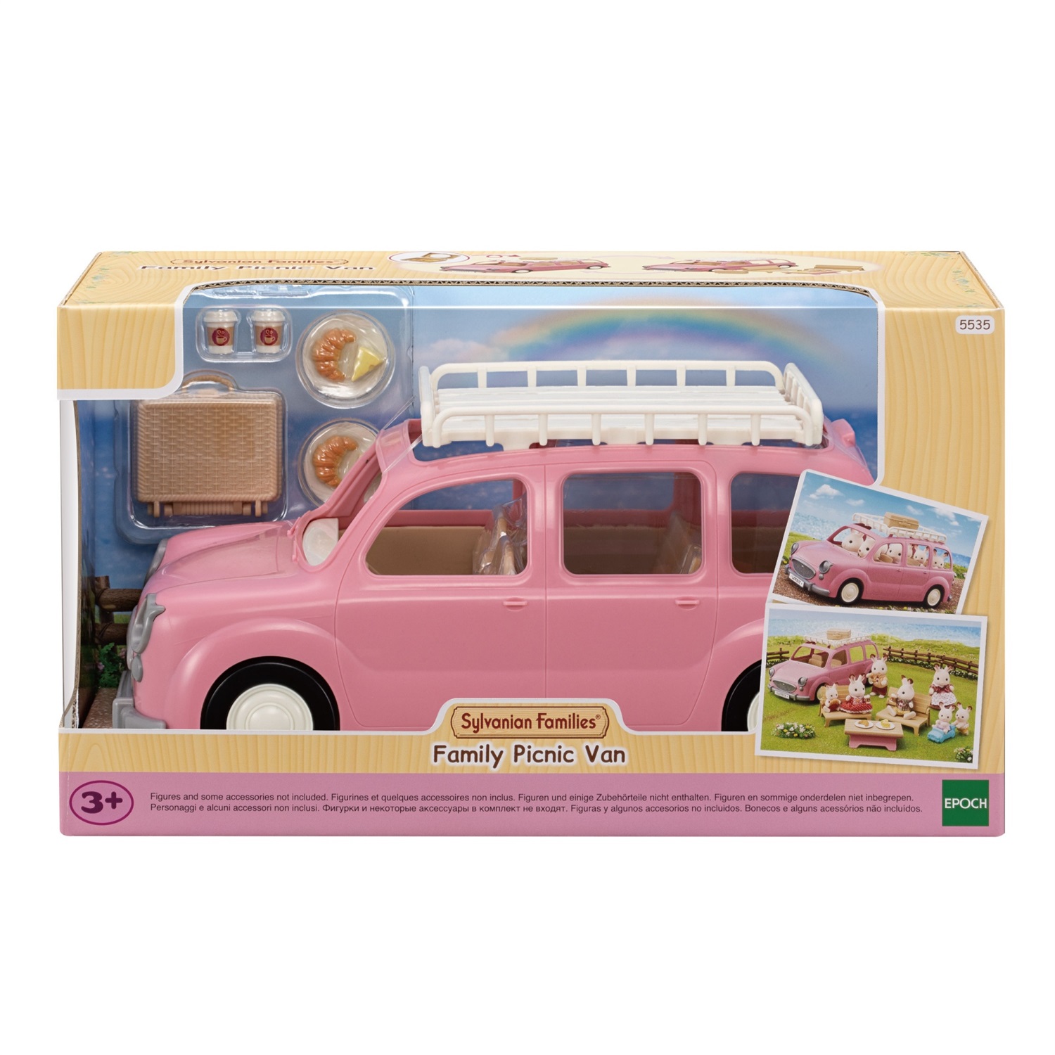 Sylvanian Families 5535 Furgoncino Pic Nic con Set da Pic-nic per Fino a 8 Figure
