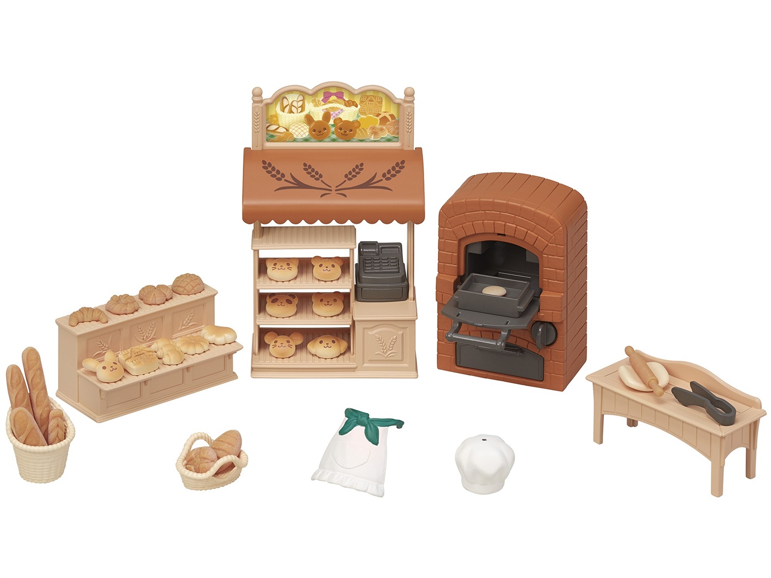 Sylvanian Families 5536 Bakery Shop Starter Set - Playset con forno e accessori per panetteria