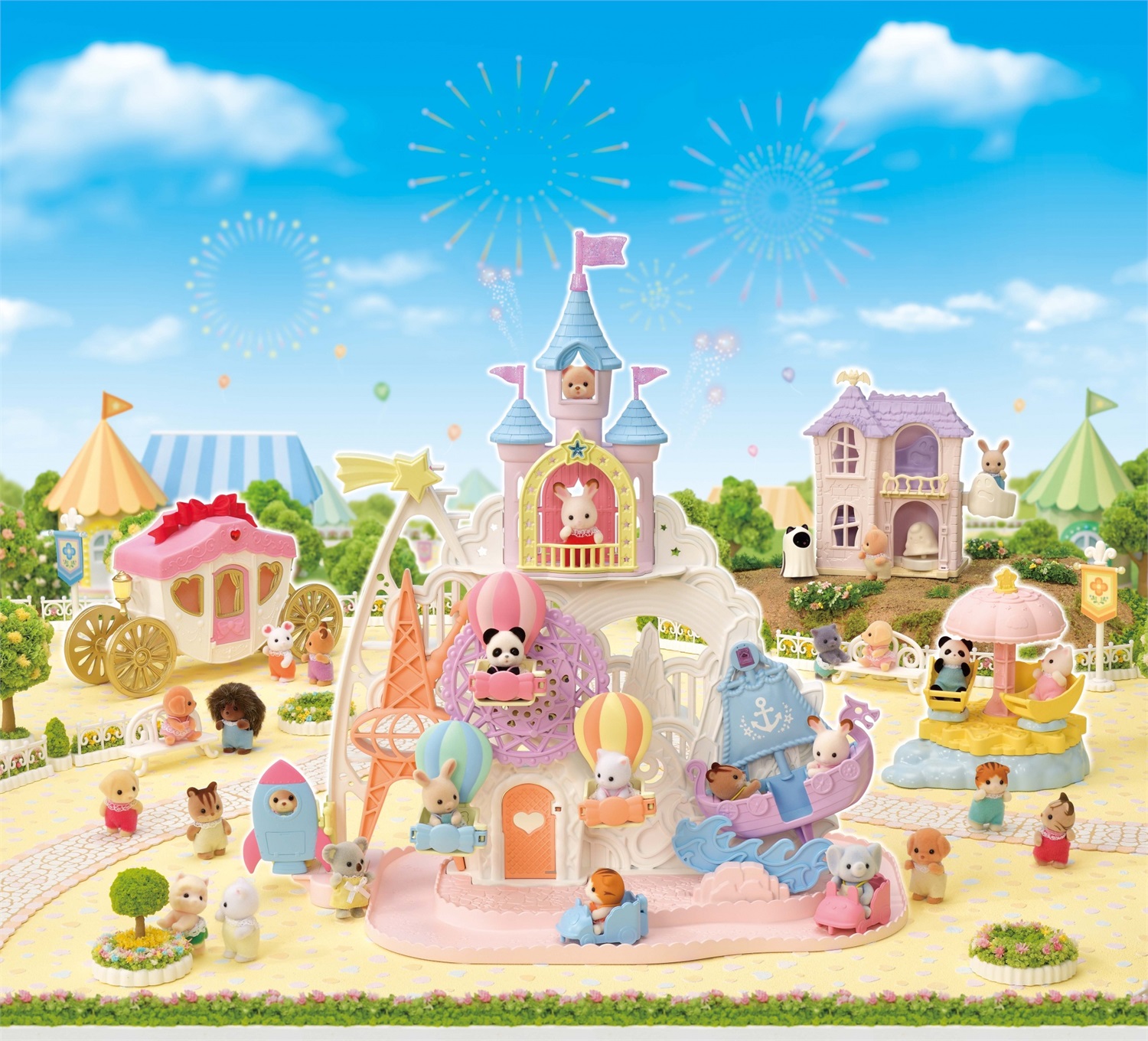 Sylvanian Families Parco Divertimenti per Bebè - Una Magica Giornata di Divertimento