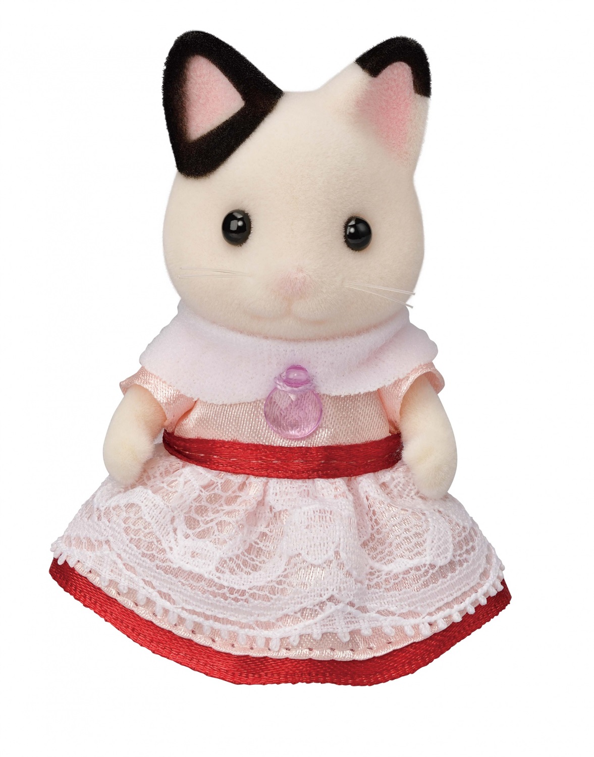 Sylvanian Families 5646 Set Party - Ragazza Gatto Tuxedo con Torta e Accessori
