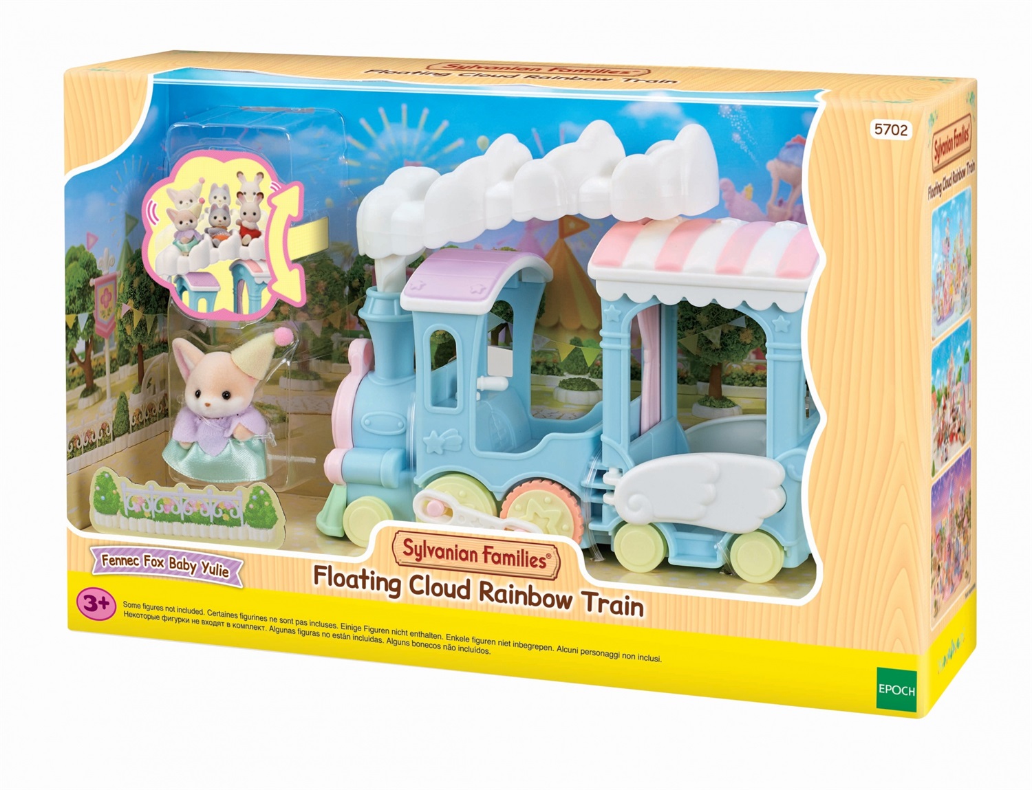Sylvanian Families 5702 Trenino Fantasioso - Treno a Vapore con Parti Mobili e Bebè Volpe Fennec