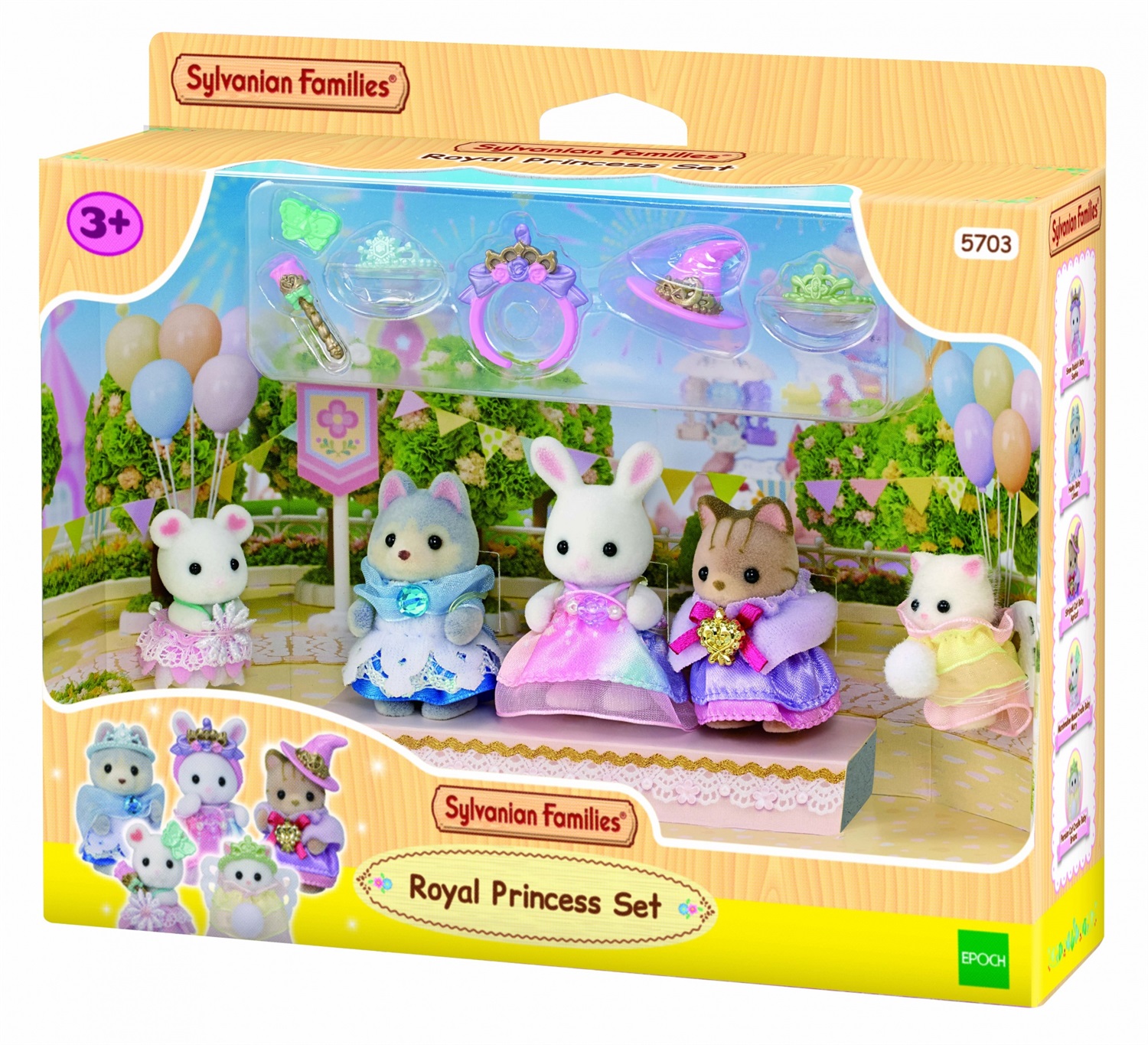 Sylvanian Families 5703 Set Principesse - 5 Bebè in Costumi da Principessa con Accessori