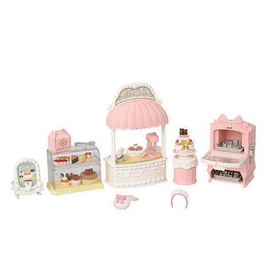 Sylvanian Families Pasticceria del Villaggio Starter Set - Include forno, vetrine e oltre 100 topping per decorazioni