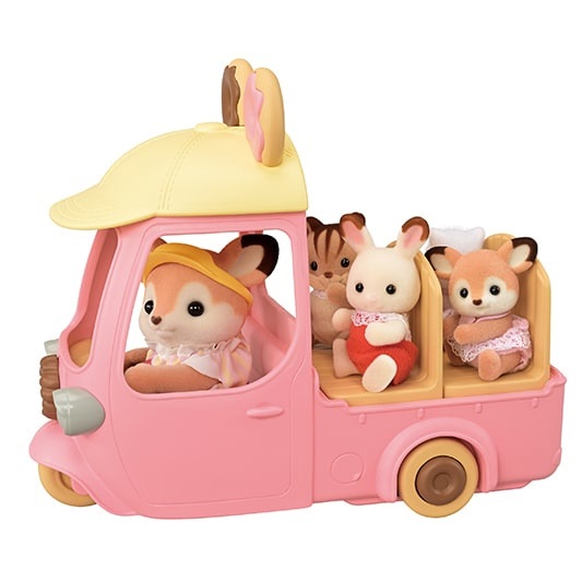 Sylvanian Families 5808 Carretto delle Ciambelle con 1 Statuetta e 30 Accessori - Giocattolo per Bambini 3 Anni e