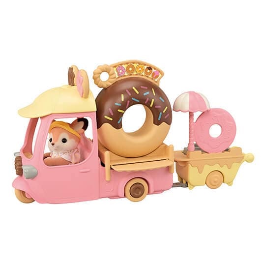 Sylvanian Families 5808 Carretto delle Ciambelle con 1 Statuetta e 30 Accessori - Giocattolo per Bambini 3 Anni e