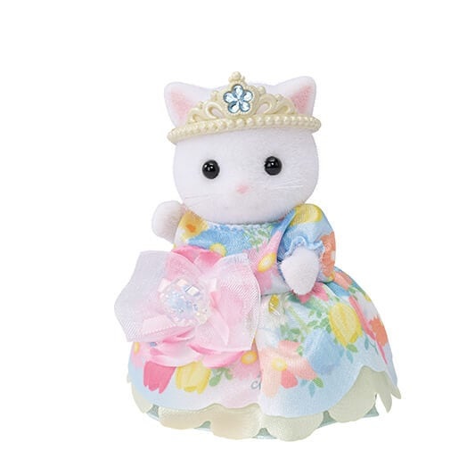 EPOCH Sylvanian Families 5809 Set Principesse in Fiore - 4 Personaggi con Abiti e Accessori