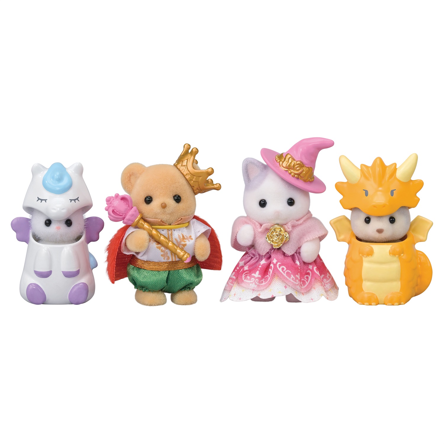 Sylvanian Families 5842 - Set Amici delle Fiabe con 4 Bebè in Costumi Fantasy