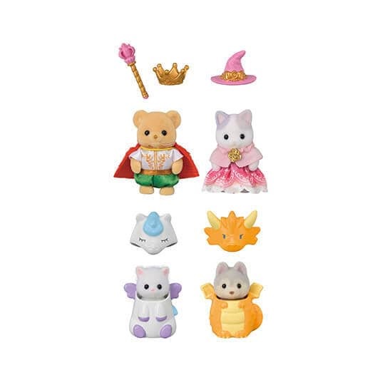 Sylvanian Families 5842 - Set Amici delle Fiabe con 4 Bebè in Costumi Fantasy