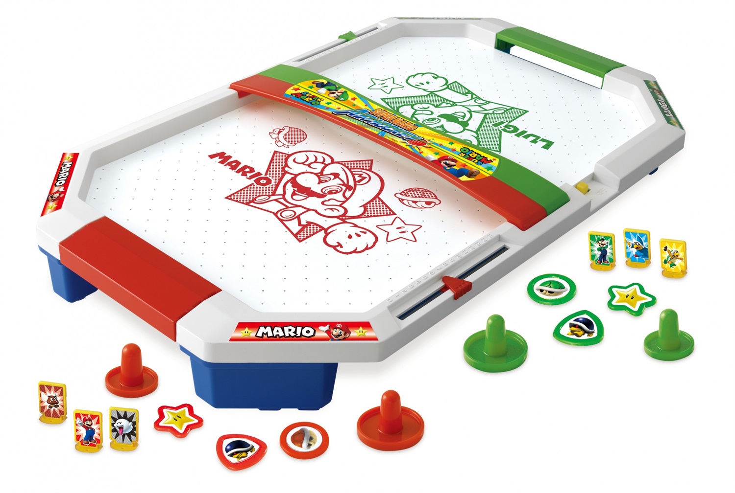 EPOCH Games Super Mario Air Hockey - Gioco da Tavolo per 1-4 Giocatori, Età 4