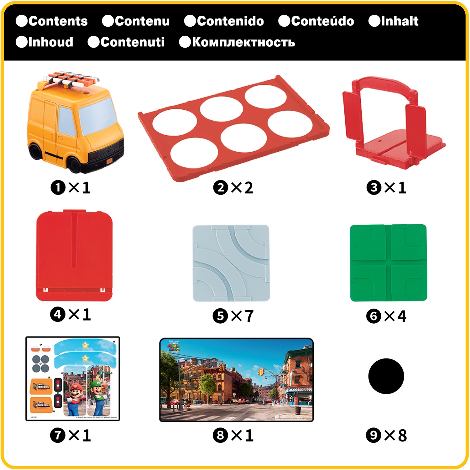 Epoch Games Super Mario Route 'n Go - Gioco da Tavolo di Puzzle per 2 Giocatori, Età 4