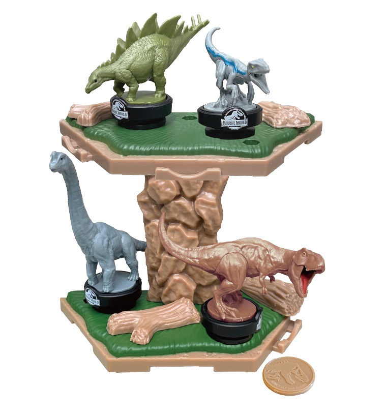 EPOCH Games Jurassic World Island Quake - Gioco di Equilibrio e Abilità per Bambini da 4 Anni