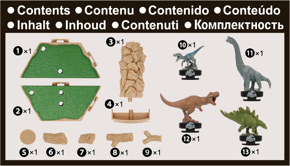 EPOCH Games Jurassic World Island Quake - Gioco di Equilibrio e Abilità per Bambini da 4 Anni
