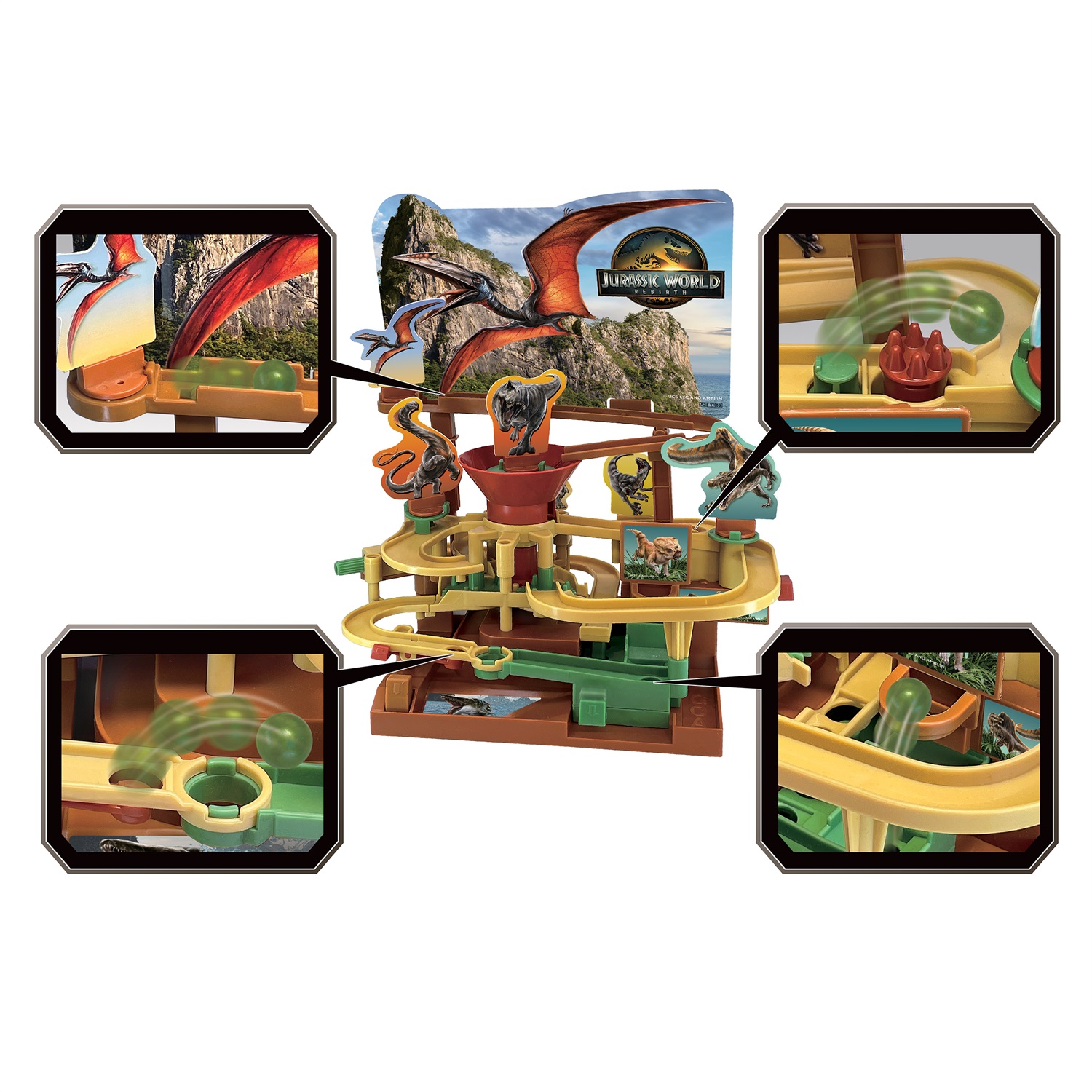 EPOCH Games - Jurassic World Rebirth Adventure Challenge - Gioco da Tavolo di Azione e Avventura