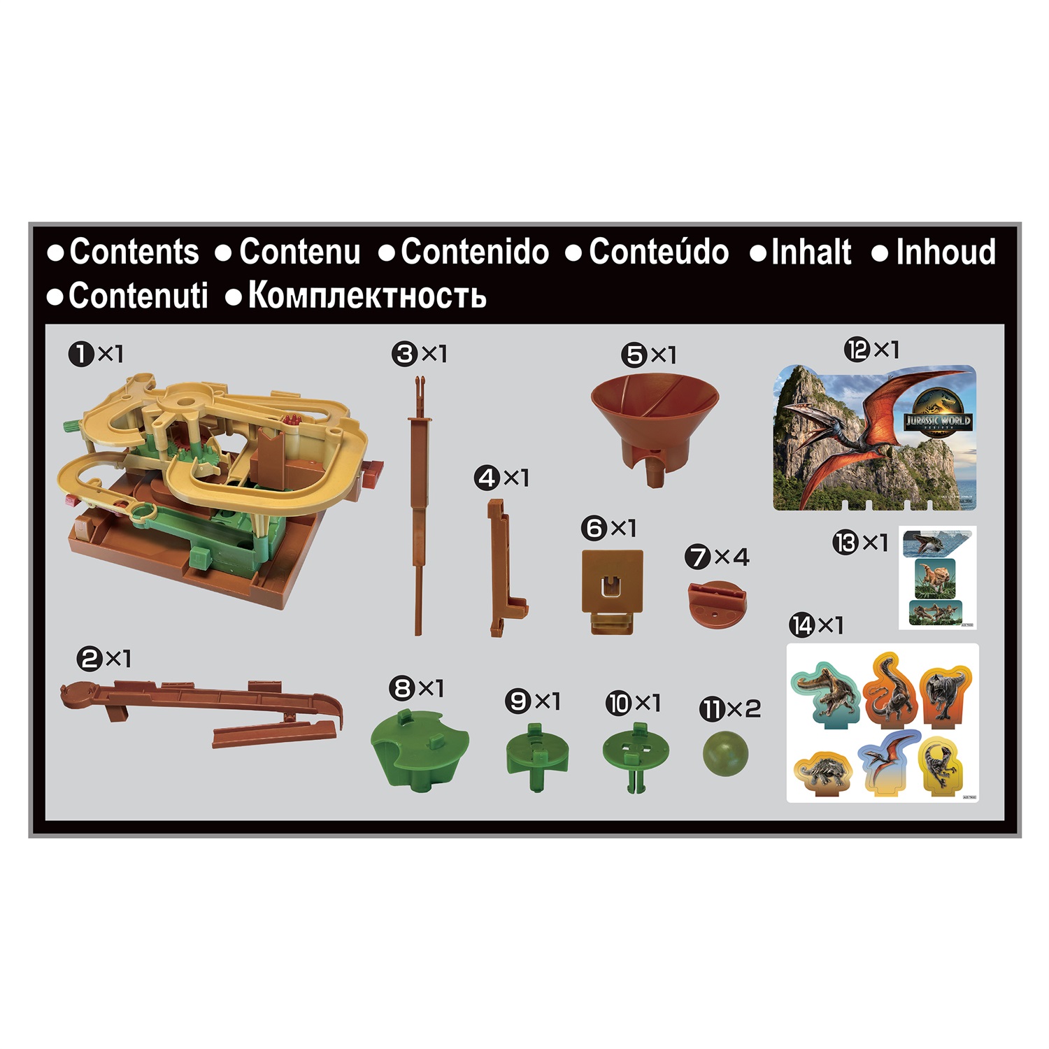 EPOCH Games - Jurassic World Rebirth Adventure Challenge - Gioco da Tavolo di Azione e Avventura