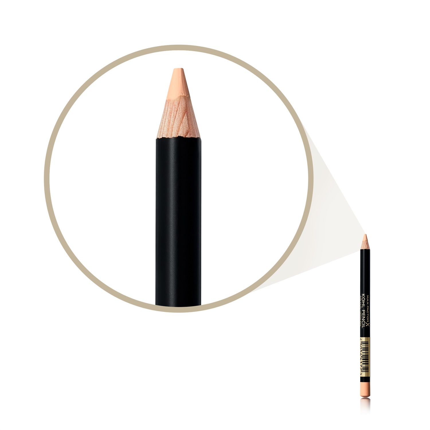 Max Factor Kohl Pencil Matita Occhi 090 Natural Glaze 1.2g - Texture Morbida, Durata Prolungata, Ideale per Smokey Eye