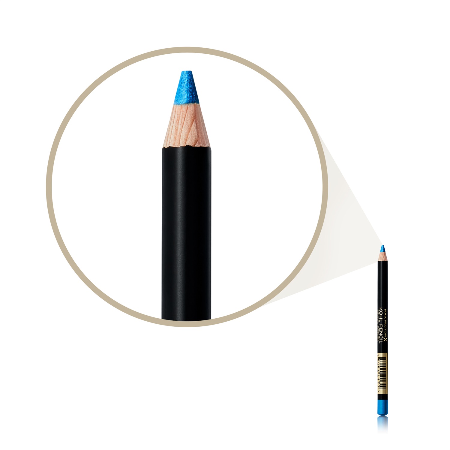 Max Factor Kohl Pencil, 080 Cobalt Blue, 1.2g - Matita Occhi Morbida e Cremosa per Smokey Eye