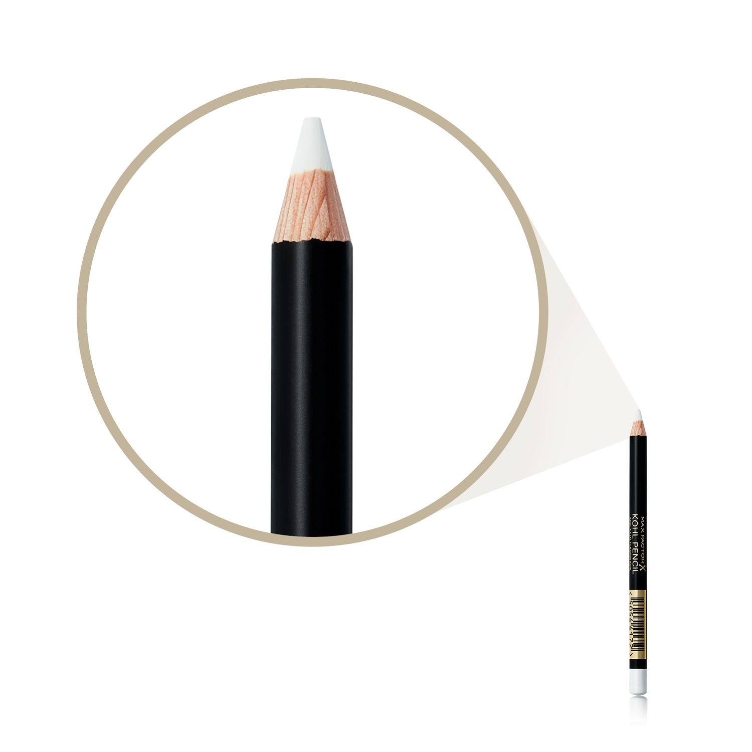 Max Factor Kohl Pencil Matita Occhi 010 White 1.2g - Texture Dura e Morbida per Smokey Eye