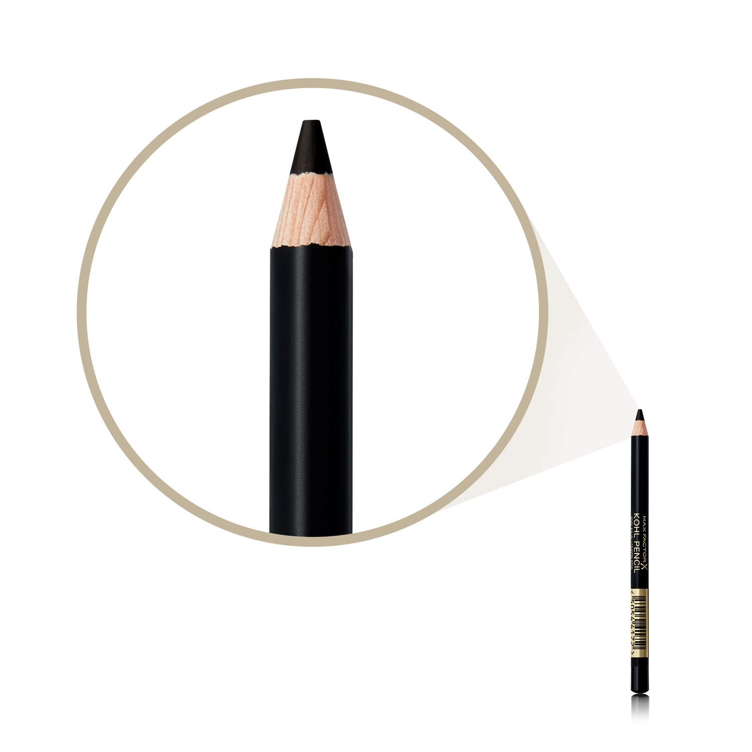 Max Factor Kohl Pencil 020 Black - Matita per Occhi 1.2 g, Texture Morbida e Facile da Sfumare