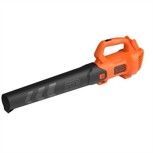 Black & Decker BCBL200B-XJ Soffiatore a Batteria 18V - Velocità Fino a 145 km/h, Senza Batterie e Caricabatterie, Design Leggero e Compatto